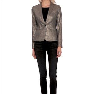 Banana Republic Gold Metallic Blazer